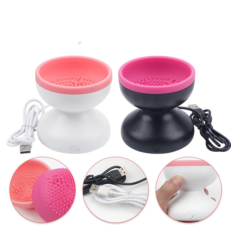 "Effortless beauty: Electric Makeup Brush Cleaner Machine for quick, hygienic, and flawless brush maintenance." Yuchimagic ,image 4