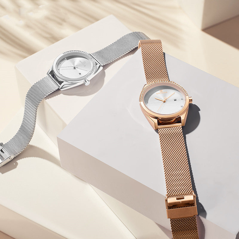 Women's Waterproof Quartz Watch with Calendar
