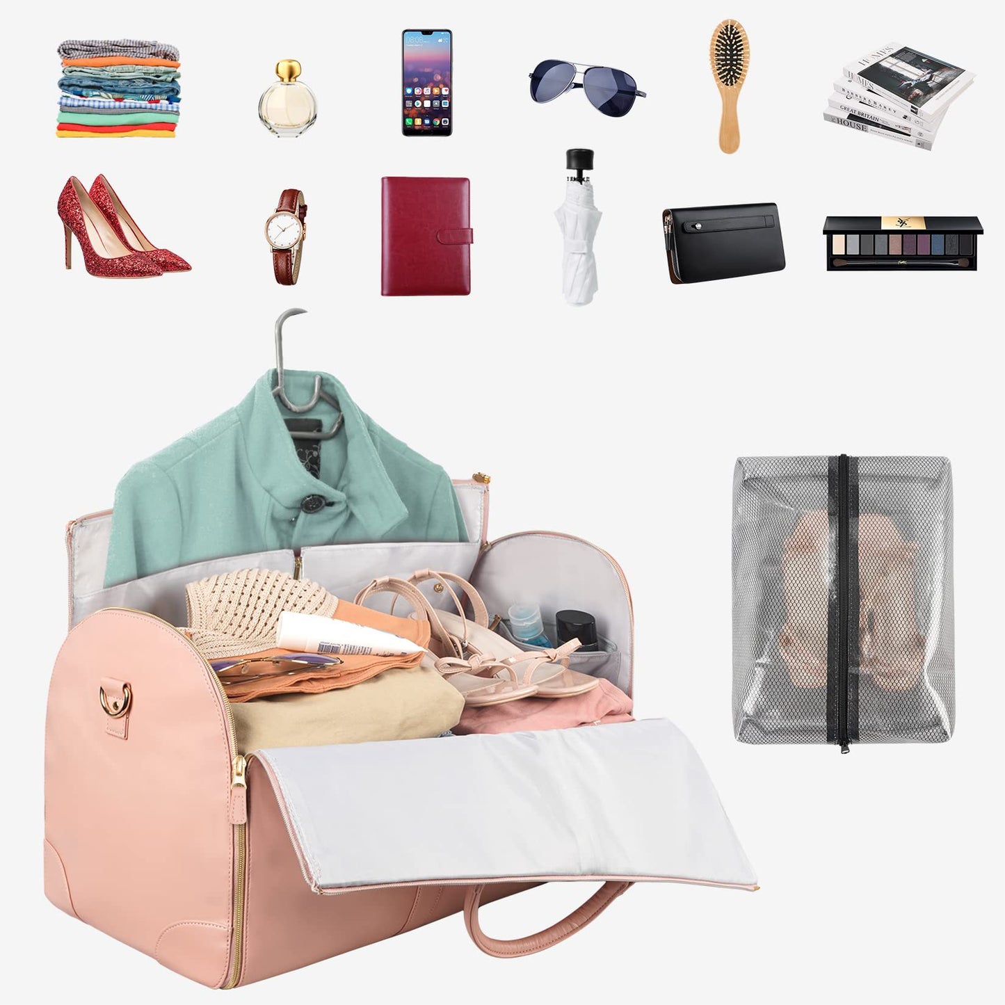 "Effortless travel with our spacious Large Capacity Duffle Bag – your stylish and reliable suitcase solution."