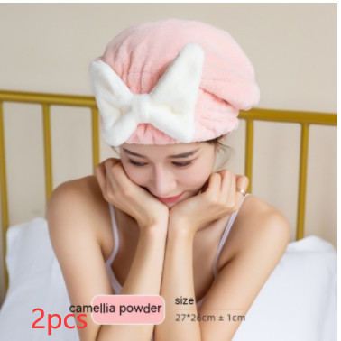 "Upgrade your routine with our chic Hair Drying Bow Shower Cap – ultimate style meets functionality!"