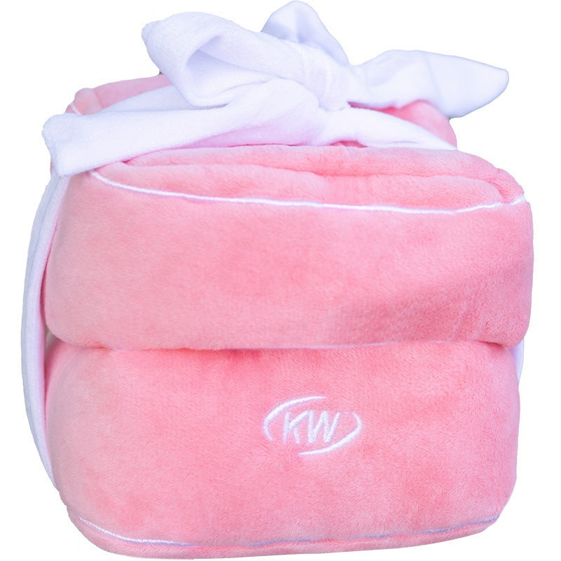Adorable Pink Plush Ring Box - Perfectly crafted for a touch of romance and elegance.