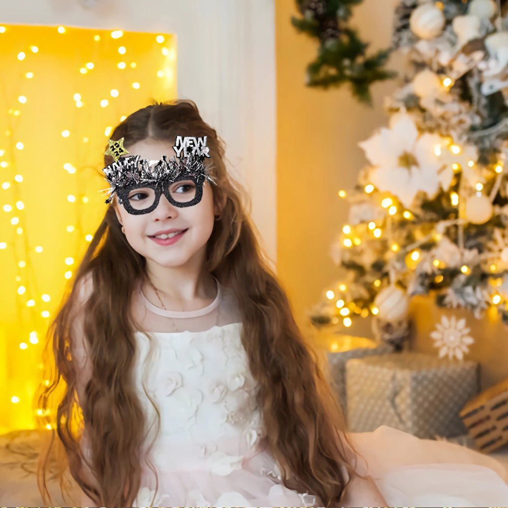 "Sparkle into 2024 with our festive New Year Party Glasses Frames! Share laughs and memories." image 4