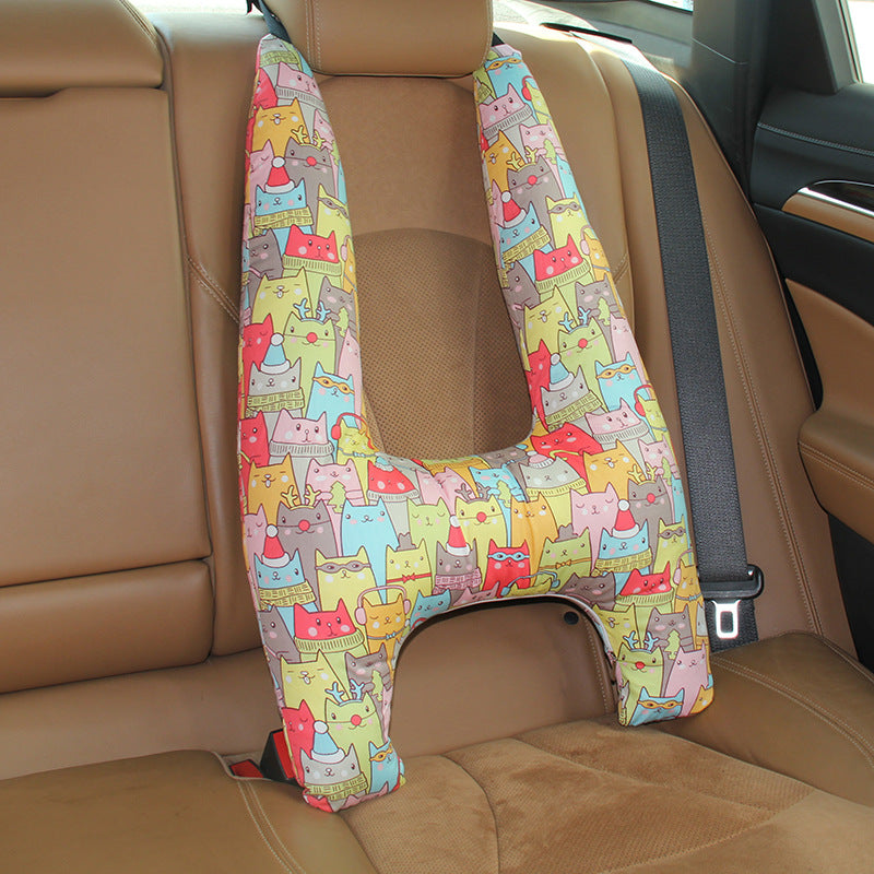 Car Car Cushion Quilt Dual-use Children Cute Pillow Baby Car With Cover Car Sleeping Artifact Pillow