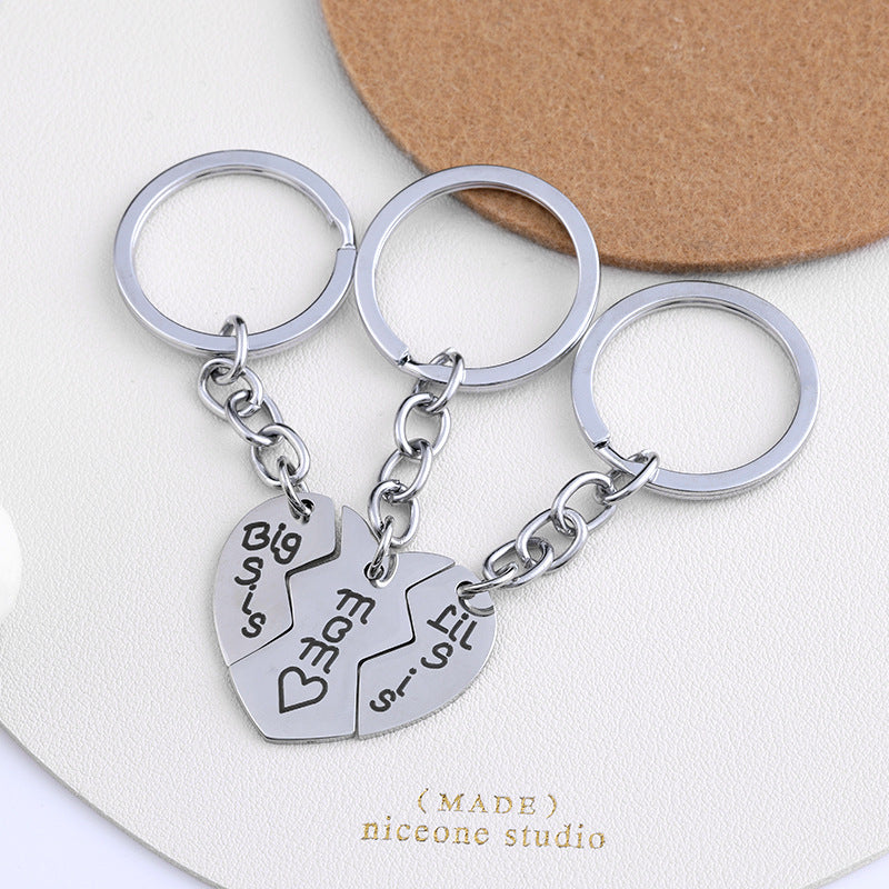 Family Puzzle Keychain, Special Daughter's Gift
