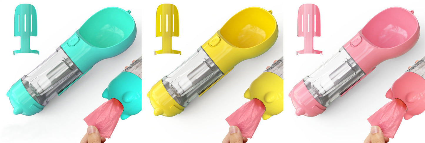 Pet Water Bottle Feeder Bowl Garbage