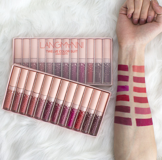 "Chic matte allure: Waterproof Velvet Lipstick Set for enduring, vibrant lips. Elevate your beauty routine." yuchimagic, image 11