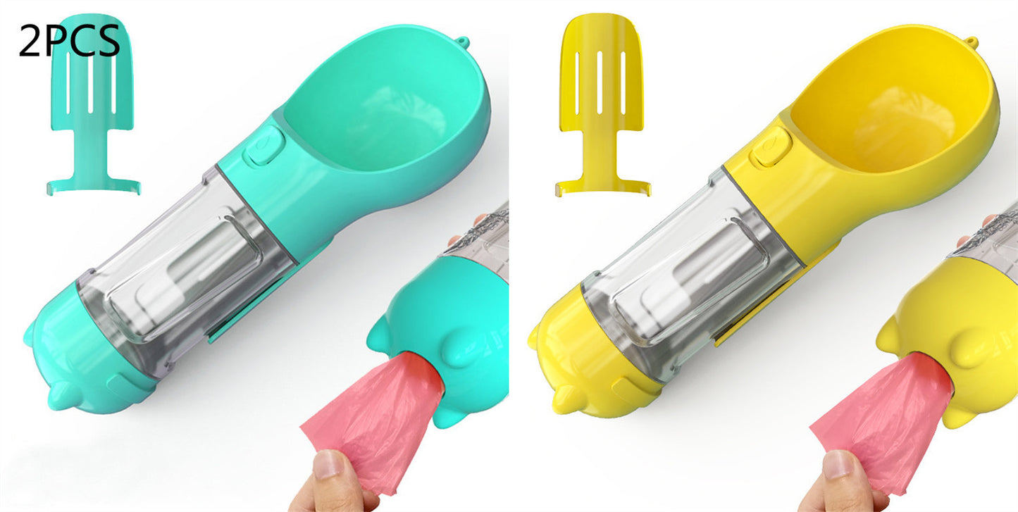 Pet Water Bottle Feeder Bowl Garbage