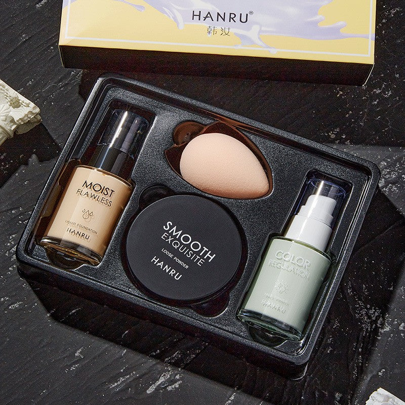 "Elevate your beauty game with our 4-Piece Isolated Powder Makeup Set. Essential perfection in one set!" image 4