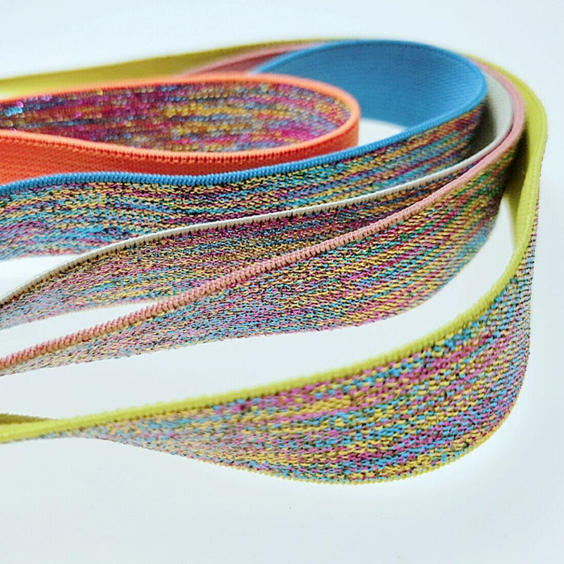 HL 22MM 2 Meters/lot Colorful Hot Stamping Elastic Bands
