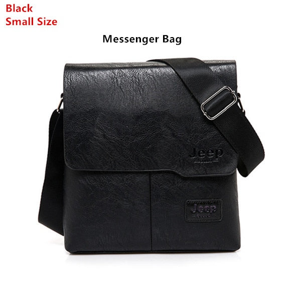 JEEP BULUO Man's Bag 2PC/Set Men Leather Messenger Shoulder Bags