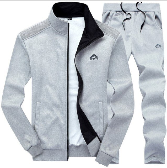 Men Sweatshirt +Sweatpants Sporting Suit