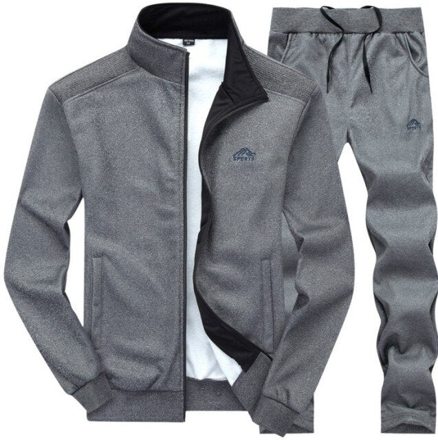 Men Sweatshirt +Sweatpants Sporting Suit
