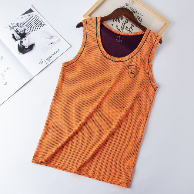 Mens Underwear Sleeveless Tank Top Solid Muscle Vest Undershirts O-neck Sport T-shirt