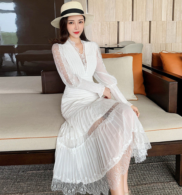 JSXDHK 2022 New Runway Designer Women Black Long Dress
