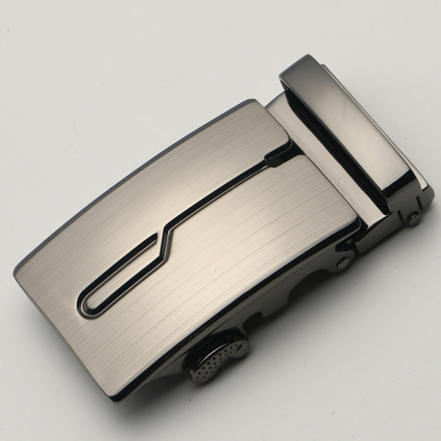 Fashion Men's Business Alloy Automatic Buckle Unique Men Plaque Belt Buckles for 3.5cm Ratchet Men Apparel Accessories luxury
