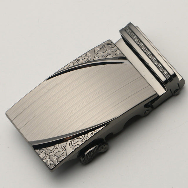 Fashion Men's Business Alloy Automatic Buckle Unique Men Plaque Belt Buckles for 3.5cm Ratchet Men Apparel Accessories luxury