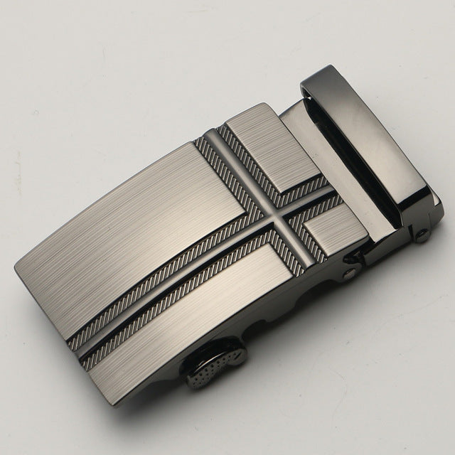 Fashion Men's Business Alloy Automatic Buckle Unique Men Plaque Belt Buckles for 3.5cm Ratchet Men Apparel Accessories luxury
