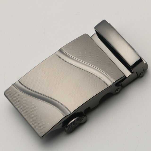 Fashion Men's Business Alloy Automatic Buckle Unique Men Plaque Belt Buckles for 3.5cm Ratchet Men Apparel Accessories luxury