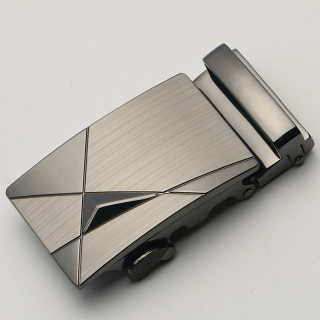 Fashion Men's Business Alloy Automatic Buckle Unique Men Plaque Belt Buckles for 3.5cm Ratchet Men Apparel Accessories luxury