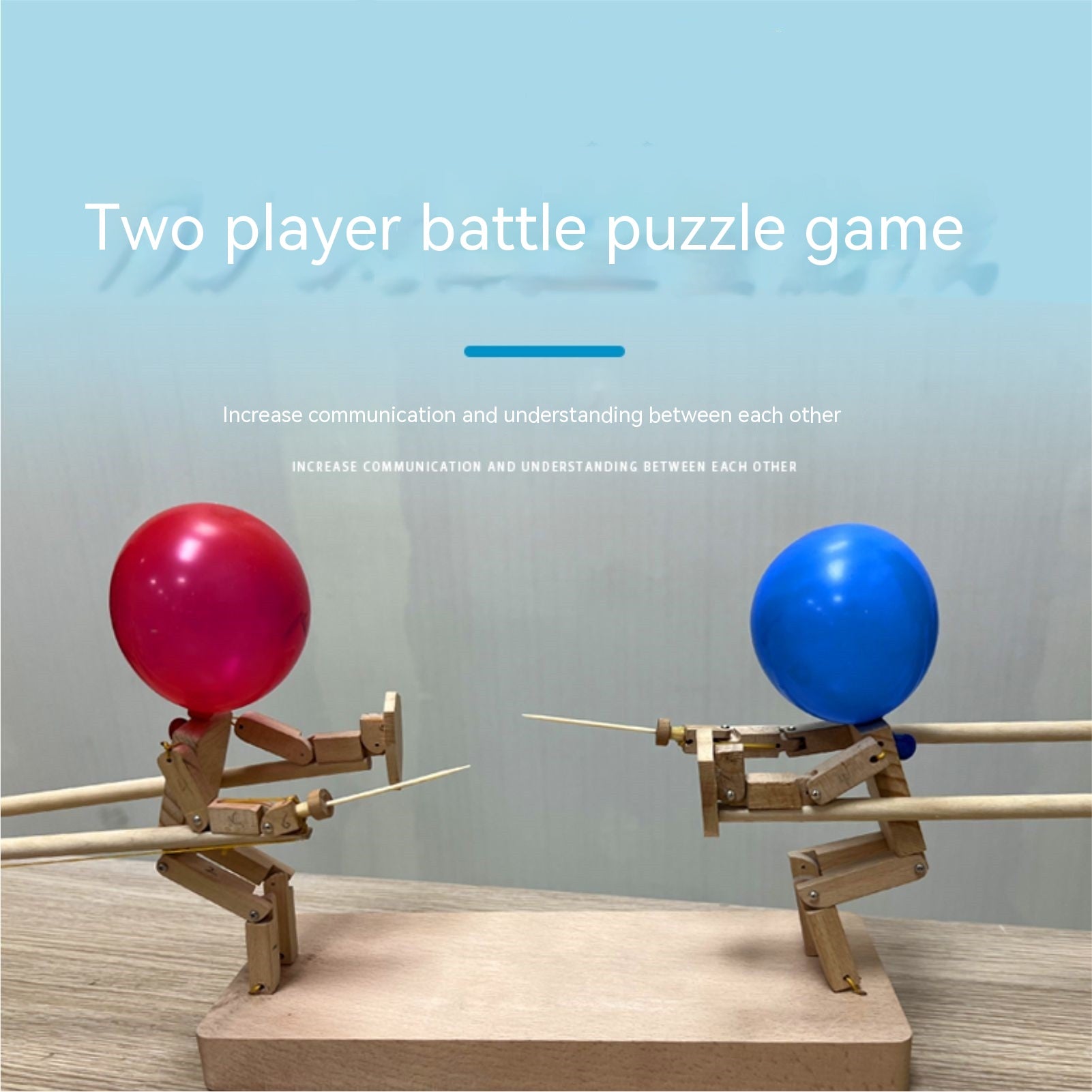  "Experience intense fun with our Wooden Bots Battle, a 2-player Pop The Balloon Fight Game."