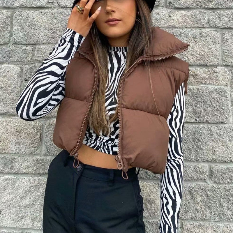  Chic puffer vests for warmth and style—available now in-store. image 1