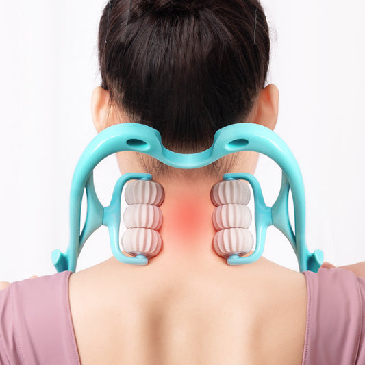 Revitalize with our Six-wheel Neck Massager: adjustable intensity, targeting tension for a rejuvenating and soothing experience. image 1