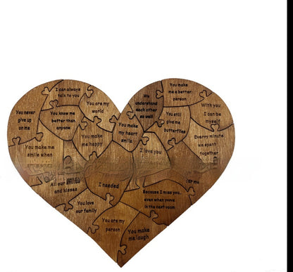 Romantic Love Jigsaw Puzzle Wedding Anniversary For Wife/Husband Birthday Gifts, Valentine's Day Gift