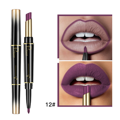  "Enhance your lips with our double-ended lipstick and liner – the ultimate duo for perfect pouts."