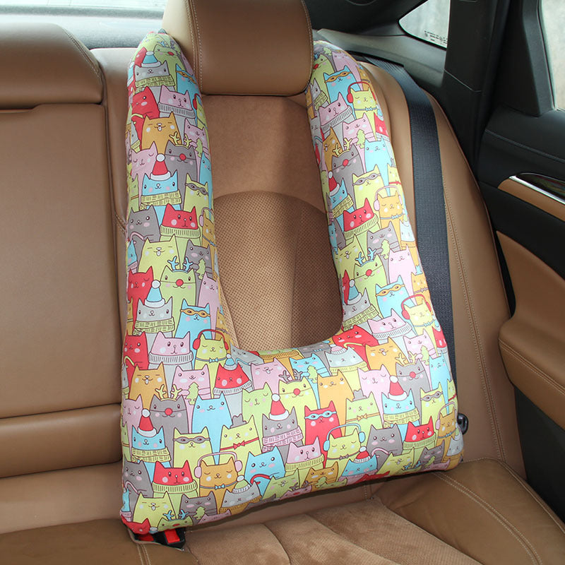 Car Car Cushion Quilt Dual-use Children Cute Pillow Baby Car With Cover Car Sleeping Artifact Pillow