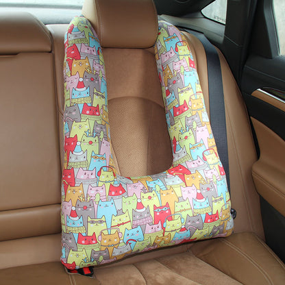 Car Car Cushion Quilt Dual-use Children Cute Pillow Baby Car With Cover Car Sleeping Artifact Pillow