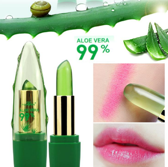 "Transform with Best Lip Plumper Lip Gloss featuring Aloe Vera Gel for vibrant, moisturized lips."