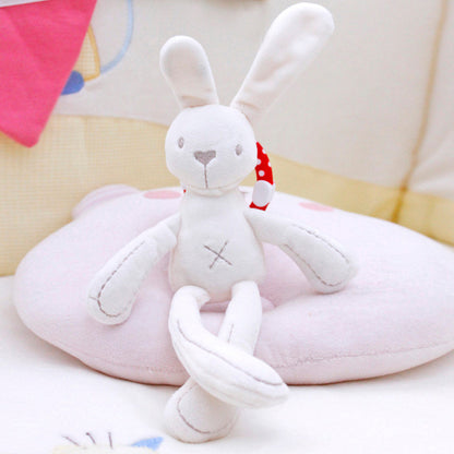 Baby Stroller Toy Bunny Bear Soft Plush Doll Rattle