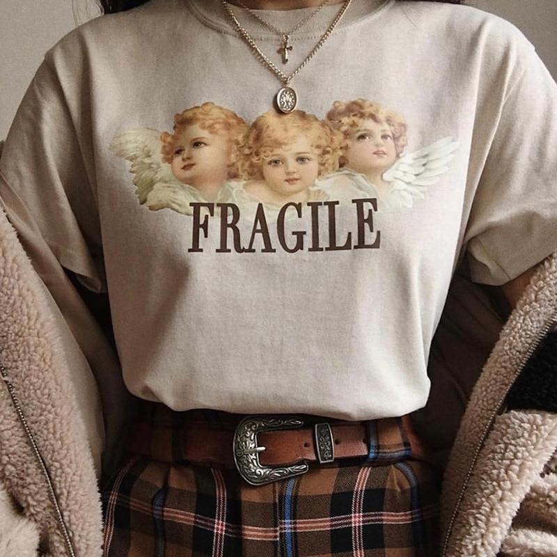 FRAGILE Tee, Fragile Tee: Delicate Elegance in Every Stitch