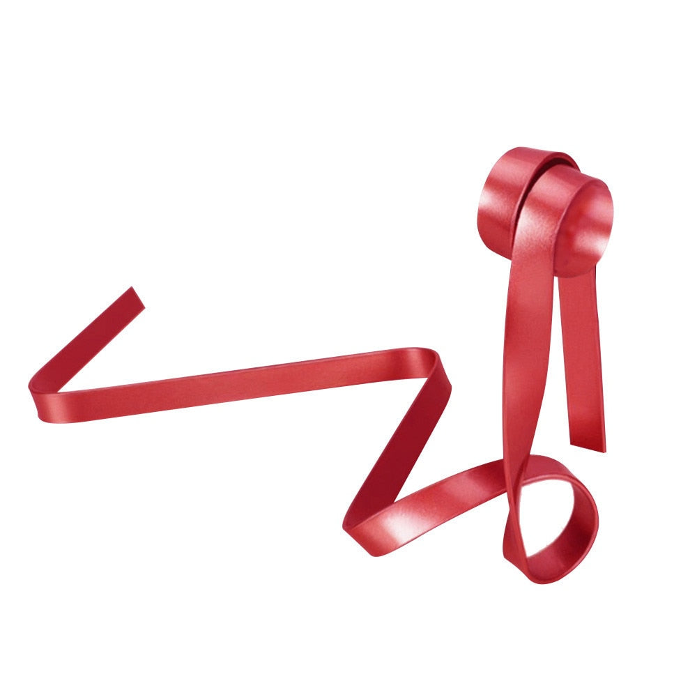 Floating Ribbon Wine Bottle Holder, Artistic Kitchen Storage