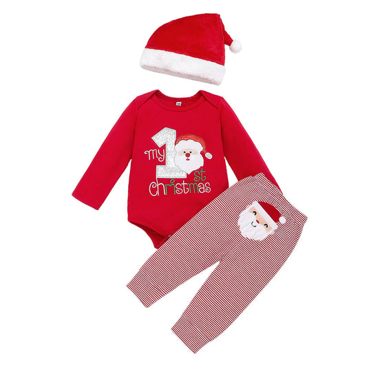 Festive Santa Claus Kids Set: Spread holiday joy with this adorable ensemble—in-store now for celebrations! image 1