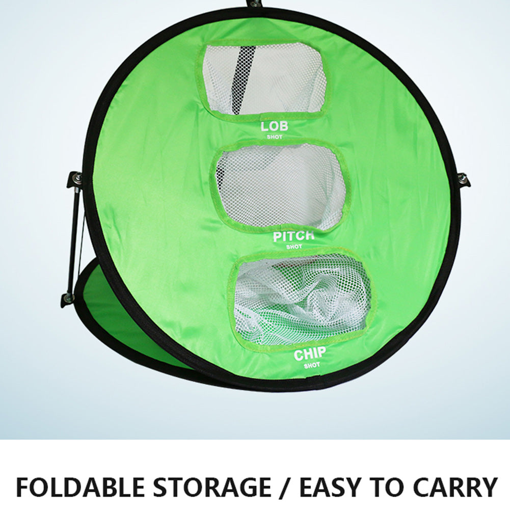Portable folding golf practice net