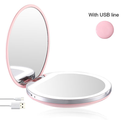 Glow up anywhere! Portable Compact LED Makeup Mirror for flawless touch-ups on the go. image 9