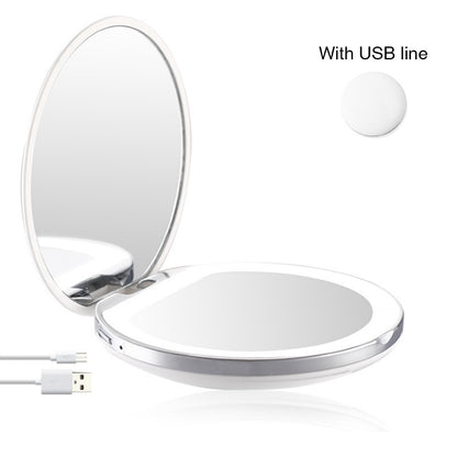 Glow up anywhere! Portable Compact LED Makeup Mirror for flawless touch-ups on the go. image 10