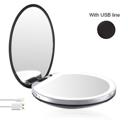 Glow up anywhere! Portable Compact LED Makeup Mirror for flawless touch-ups on the go. image 8