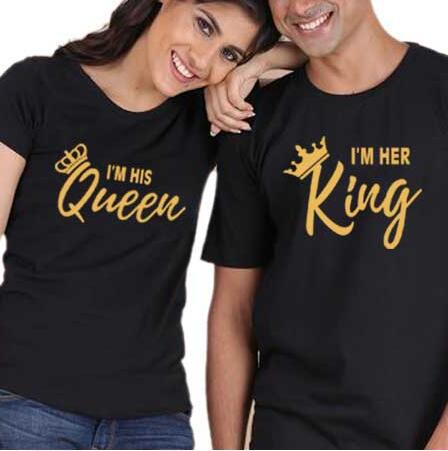 Trending 'I'm Her King, His Queen' Couple T-Shirt