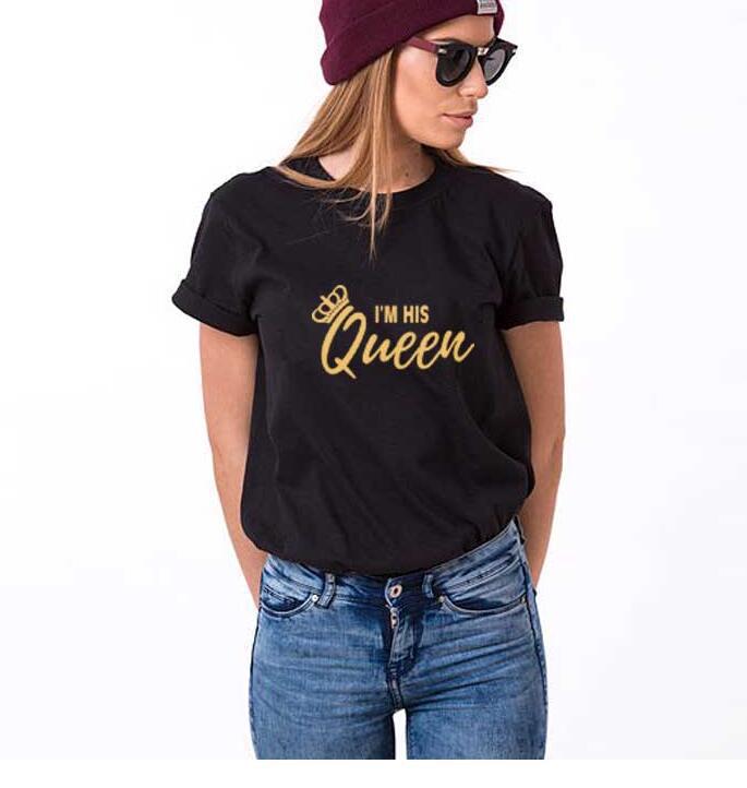 Trending 'I'm Her King, His Queen' Couple T-Shirt
