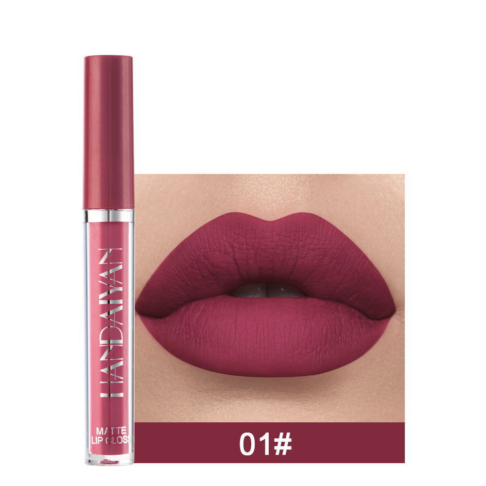 "Chic beauty essential: HANDAIYAN Matte Lip Gloss, for non-fading, glamorous lips. Elevate your lip game!" Yuchimagic , Image 1