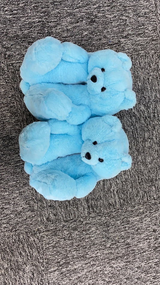 "Cuddle up in style! Homey warmth with Plush Teddy Bear Slippers. Your feet's new best friends!" image 2