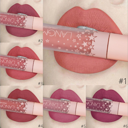 "Chic matte allure: Waterproof Velvet Lipstick Set for enduring, vibrant lips. Elevate your beauty routine." yuchimagic, image 3