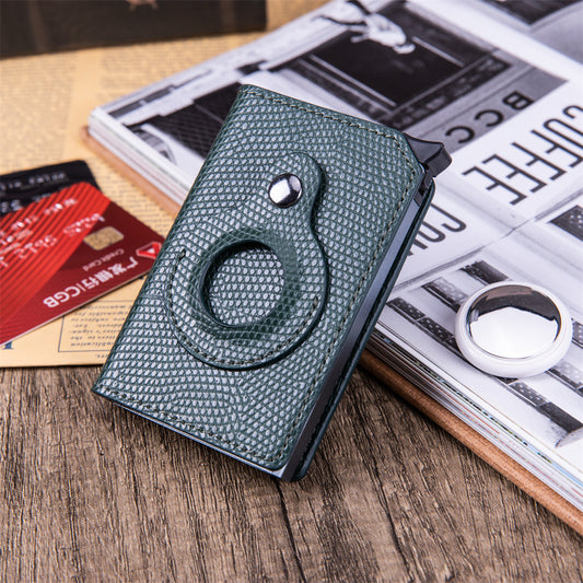 Compact RFID Men's Wallets with Air Tag slot—stylish, secure, and crafted from premium leather. Upgrade today! image 1