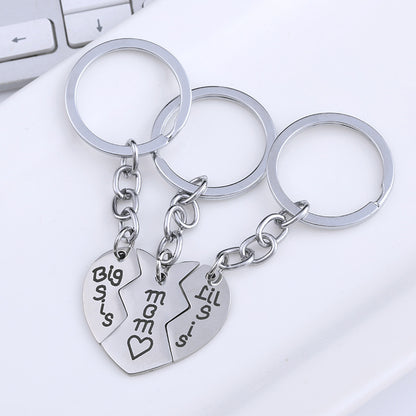 Family Puzzle Keychain, Special Daughter's Gift
