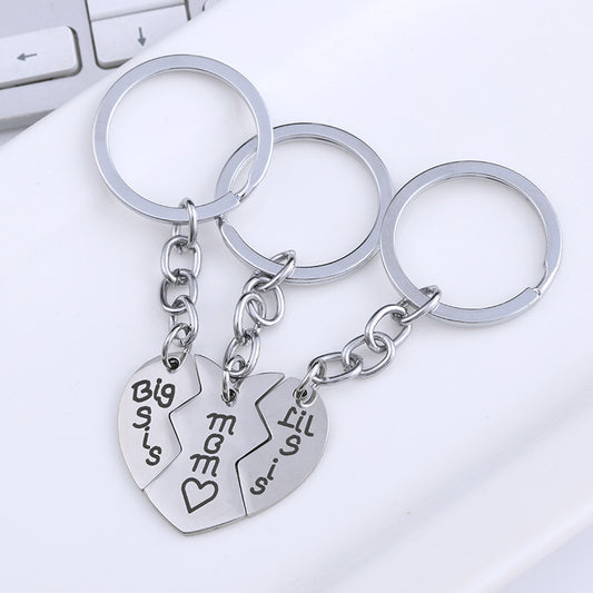 Family Puzzle Keychain, Special Daughter's Gift