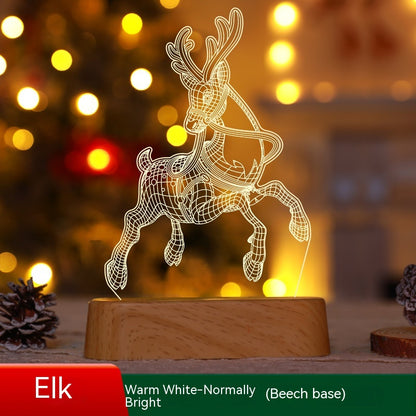 Illuminate the season with Christmas Decoration 3D Lamp. Festive LED Night Lights, perfect Christmas ornaments. image 5
