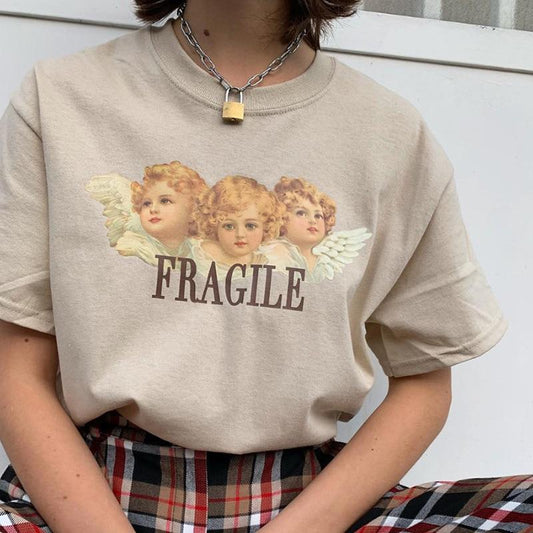 FRAGILE Tee, Fragile Tee: Delicate Elegance in Every Stitch