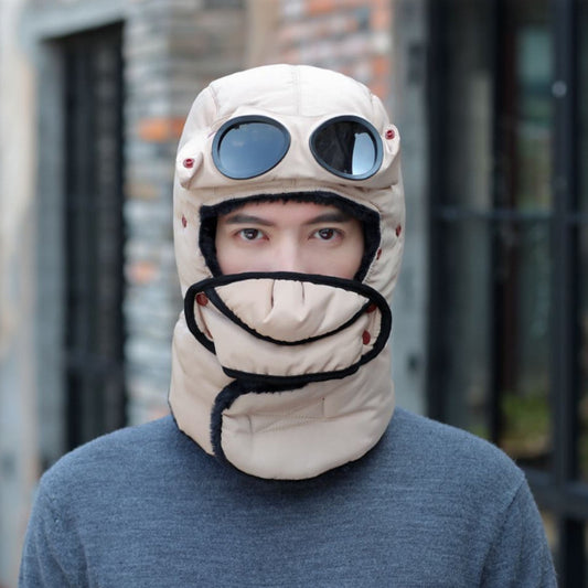  "Stay cozy on winter adventures with our Thermal Trapper Hat featuring built-in glasses. Shop now!" image 2